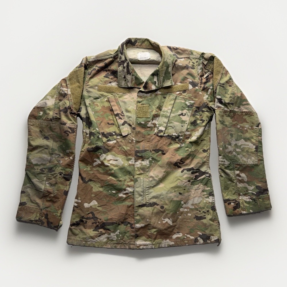 US Army Camo OCP Combat Uniform ACU Multicam Coat Military S X-Long Gorpcore